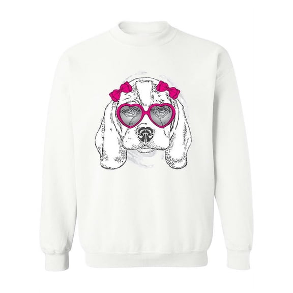 Cute Pink Puppy  Sweatshirt Women -Image by Shutterstock, Female Small