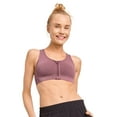 thumbnail image 1 of Jockey  Seamfree  Mid Impact Zip Front Sports Bra, 1 of 1