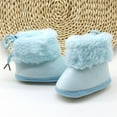thumbnail image 6 of Actoyo Infant Boots Winter Warm Baby Girl Shoes Anti-Slip Toddler Snow Boots Prewalker Newborn Slippers Blue 0-6 Months, 6 of 11