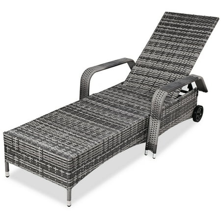 Adjustable Outdoor Patio Chaise Lounge Chair Recliner Cushioned W Wheels Canada - Patio Lounge Furniture Canada Adjustable Outdoor Patio Chaise Lounge Chair Recliner Cushioned W Wheels Canada - Patio Lounge Furniture Canada