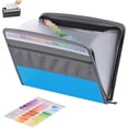thumbnail image 1 of Carpeta Organizadora de Documentos, Folder Expandible para Recibo, Archivero Acordeon con 13 Bolsillos Plastico, Organizador de Archivos Portatil (Azul), 1 of 4