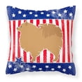 thumbnail image 2 of Carolines Treasures BB3342PW1818 USA Patriotic Pomeranian Fabric Decorative Pillow, 2 of 2