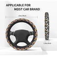 thumbnail image 5 of Elastic Steering Wheel Cover, halloween cute ghost cartoon Stretch Thickening Car Steering Wheel Cover Women Men, Steering Wheel Protector Universal 15 in, 5 of 7
