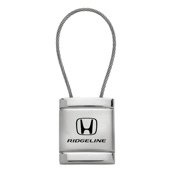 Honda Ridgeline Satin Chrome Cable Key Ring (Silver)