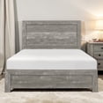 thumbnail image 2 of Tcbosik Full Size Platform Bed, Wood Bed Frame, Box Spring Needed, Gray, 2 of 6