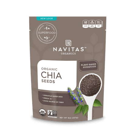 Navitas Naturals Organic Raw Chia Seeds, 8 Ounce (Best Way To Store Chia Seeds)