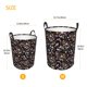 thumbnail image 3 of Fotbe Daisies Flowers Cesto de Ropa con Asas, Cesto Impermeable de Gran Capacidad, Bolsa de Lavado para Dormitorio, Cesto de Ropa con Ruedas y Asas-Small, 3 of 6