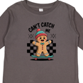 thumbnail image 4 of Inktastic Can't Catch Me Gingerbread Man Boys or Girls Long Sleeve Toddler T-Shirt, 4 of 5