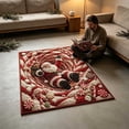 thumbnail image 5 of 3D Christmas Rug, Christmas Optical Illusion Square Mat, Christmas Optical Illusion Area Mat, Crystal Fleece Non‑Slip Christmas Rug for Living Room Xmas Holiday Home Decor, 5 of 7