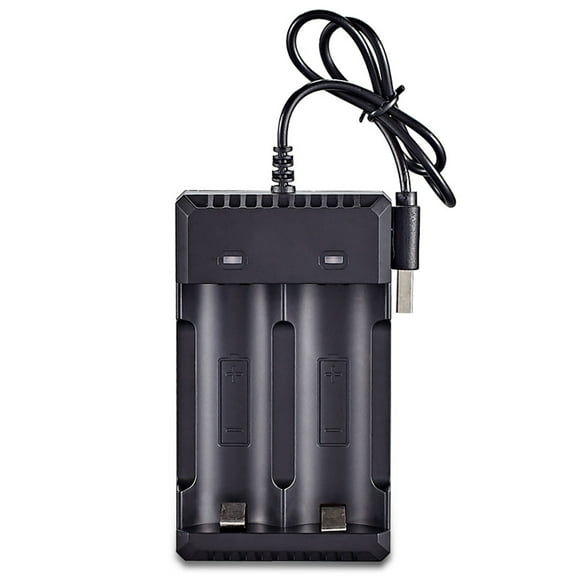 Universal Battery Charger for 26650 and 18650 Rechargeable Batteries with 2 Slots Led Indicator Overcharge Protection Short Circuit Protection