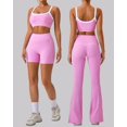 thumbnail image 2 of Conjunto de 2 piezas de yoga de una pieza ajustado para mujer con realce de cadera color rojo INS Network 2024, 2 of 5