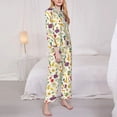 thumbnail image 3 of Balery Vegetable Conjunto de Pijama con Estampado para Mujer, Conjunto de Dos Piezas con Manga Larga, Ropa de Dormir Suave con Bolsillos, Pijamas Cómodos-Large, 3 of 7