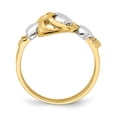 thumbnail image 2 of 14k Two-tone Hearts Ring K3874, 2 of 7