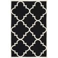 thumbnail image 1 of Safavieh Dhurries Black Contemporary Rug - 5' x 8', 1 of 5