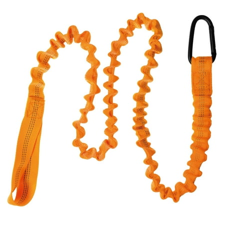 Elastic Leash Fishing Pole Holder Surfboard Kayak Rod Rope Canoe Adjustable Colid Bungee 1M-1.5M Cord Traction Rope Accessories Orange