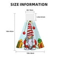 thumbnail image 3 of Gaeub Funny Christmas Gnome Print Hand Towels with Hook,Hanging Tie Towels, Coral Velvet Dishtowels, for Bathroom Restroom Home Decor, 3 of 7