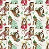 The Pioneer Woman 21" x 18" Cotton Dogs in Pajamas Precut Sewing & Craft Fabric, White