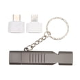 thumbnail image 2 of Whistle Flash Drive SOS al aire libre impermeable USB3.0 120dB sonido multifunción aleación de zinc U disco con llavero para computadora 16GB negro, 2 of 8