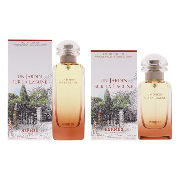 Hermes Un Jardin Sur La Lagune 2 Pc Kit - 3.3oz EDT Spray, 1.6oz EDT Spray