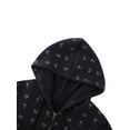 thumbnail image 5 of Qiylii Women Hooded Sweatshirt, Skull and Heart Pattern Long Sleeve Zipper Tops, 5 of 9