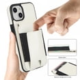 thumbnail image 3 of Compatible WIth Magsafe 2 in 1 Detachable iPhone 14 Plus Shockproof Rugged Wallet Phone Case with Card Holder,Magnetic PU Leather RFID Blocking Flip Kickstand Credit Slots,White, 3 of 8
