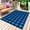 Blue Black, variant on Black Orange Plaid Outdoor Rug 4x6 Ft - Reversible Patio Rug Outdoor Camping Rugs, Farmhouse Buffalo Check Gingham Washable Indoor Outdoor Area Rugs, Non-Slip Outdoor Carpet Runner for Deck/Porch