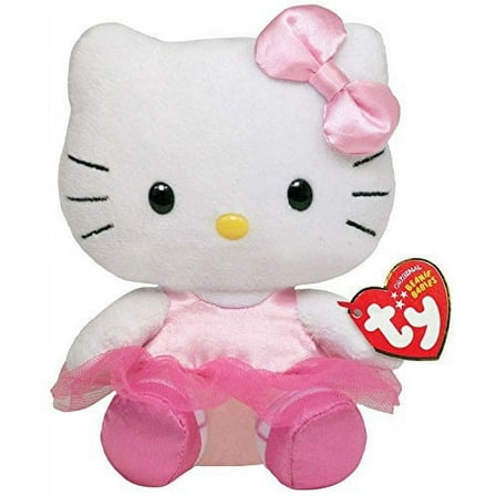 TY Beanie Baby - HELLO KITTY BALLERINA 6" Plush (BONUS ONE RANDOM TY ERASER)