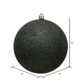 thumbnail image 2 of Vickerman 12" Gunmetal Glitter Ball Ornament, 2 of 5