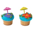 thumbnail image 5 of CakeDrake Cake Picks 3D Umbrella Tropical Theme 12 Count, 5 of 6