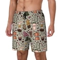 thumbnail image 1 of Lukts Coffee pots cup Print Mens Swim Trunks Swim Shorts Quick Dry Bathing Suits for Men Beach Shorts Mesh Lining Swimming Trunks ,Bathing Suit-3X-Large, 1 of 6