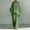 Green plus size two piece set a1, variant on BRELIL Women Plus Size Two Piece Set V Neck Ruffle Sleeve Shirt Wide Leg Pants Casual Summer Loungewear Solid Boho Vacation Outfits Tracksuit Loose 2 Piece, Light Blue L