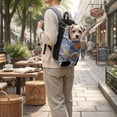 thumbnail image 5 of Bisitoy Pet Carrier Backpack, Adjustable Backpack Legs Out Easy-fit Chest Carrier for Medium Dogs Cats Puppie (Navy,XXXL), 5 of 5