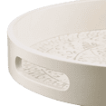 thumbnail image 3 of Bouclair Round Serving Tray with Mandala Pattern, Cream, 3 of 3