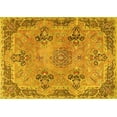 thumbnail image 1 of Ahgly Company Machine Washable Indoor Rectangle Persian Yellow Traditional Area Rugs, 6' x 9', 1 of 4