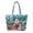 Christmas Santa Print, variant on XYZCANDO Snowman Winter Print Quilted Handle Tote Bag, Large Capacity Lightweight Shoulder Purse for Christmas Holiday Shopping Travel Daily Use for Women
