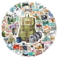 thumbnail image 5 of Paquete de 50 pegatinas de viaje mundial, calcomanías impermeables para ordenador portátil, motocicleta, equipaje, Snowboard, nevera, teléfono, coche, 5 of 5