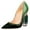 Emerald Green, variant on FSJ Women Bridal Pointed Toe Chunky High Heel Crystal Pumps Slip on Wedding Thick Comfort Wear Shoes Size 12 Black Red