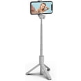 thumbnail image 3 of KOMI Selfie Stick, 40 inch Extendable and Portable Stable Selfie Stick Tripod with Wireless Remote Shutter Compatible with All Cellphones for Selfies, Live Streaming, Video Recording, White, 3 of 5