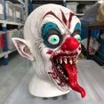thumbnail image 5 of Máscara de Payaso Horrible YONGSHENG de Halloween con Disfraz de Diablo Nariz Roja y Lengua Larga Sangrienta, 5 of 5