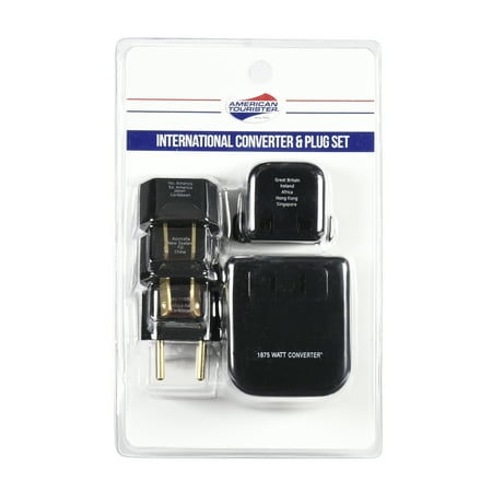 Voltage Converter Adapter - American Tourister Travel Converter and Plug Set - Worldwide