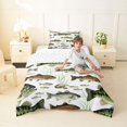 thumbnail image 2 of Feelyou Watercolor Trout Bass Fish Twin Comforter Sets for Men Kids, Rustic Wildlife Bedding Set, Green Brown, Reversible, 2pcs, 2 of 6