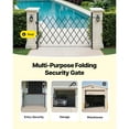 thumbnail image 6 of KFFKFF Single Folding Security Gate, Lockable Scissor Gate with Swivel Casters, Steel Retractable Gate for Entryways, Garages, Warehouses, and Pools, 74.80 x 51.57 in (W x H), 6 of 9