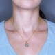 thumbnail image 3 of Collar para Mujer con Cristal Fino Swarovski en forma de Oval– Bañado en Oro 14k- Collar Elegante y Brillante-Collares de Mujer de Moda- Joyería para Mujer de Moda- Regalo especial Ortiz Espinosa Temporada, 3 of 5