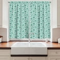 thumbnail image 2 of Ambesonne Botanical Kitchen Curtains, Mint Leaves Spicy Herbs, 55"x45", Sea Green, 2 of 3