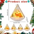 thumbnail image 3 of Clearance Under $10 LED Triangular Wind Light – Set of 3 Battery-Operated Flameless Christmas Candles with Warm Glow for Holiday Tabletop, Mantel & Party Decor, Style A, 3 of 5