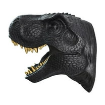 Hi-Line Gift Ltd. Dinosaur Head Sculpture Black Color Wall Mounted Ornament