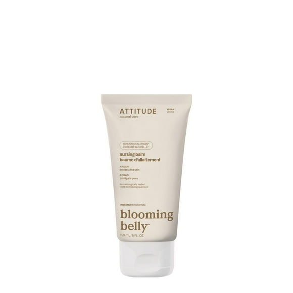 ATTITUDE Pregnancy Nursing Balm, Safe for Breastfeeding Babies, Dermatologically Tested, Vegan Maternity Products, Argan, 150 mL