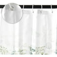 thumbnail image 6 of 72x72 Inches Green Leaves Shower Curtain Watercolor Eucalyptus Sage Botanical Plants Flower Nature Scenery Shower Curtains for Bathroom Decor Waterproof Polyester Fabric with Hooks, 6 of 6
