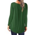 thumbnail image 4 of Blusa Informal Elegante Para Mujer, Camisas de Manga Larga, Cuello Redondo Liso, Jersey Fruncido Odeerbi ODB168285, 4 of 6