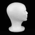 thumbnail image 2 of Mannequin White Male Face Model Display Manikin Stand for Hat Scarf Wigs (Short), 2 of 6